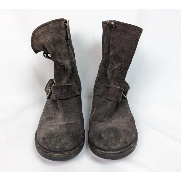 Alberto Fermani Brown Suede Leather Moto Motorcycle Riding Boots sz. US 8 EU 38 - Picture 3 of 16